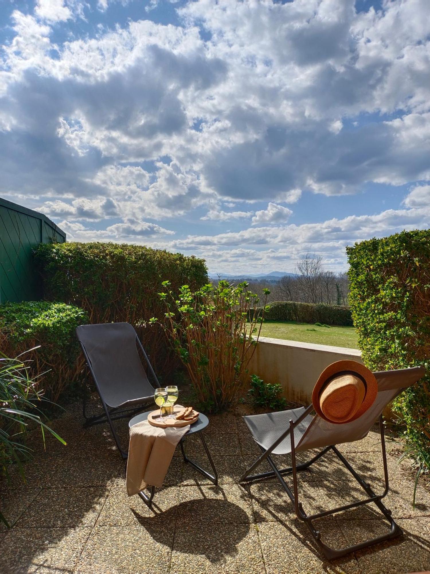 T1 Bis Avec Piscine Vue Golf Et Montagnes Arcangues Exterior foto